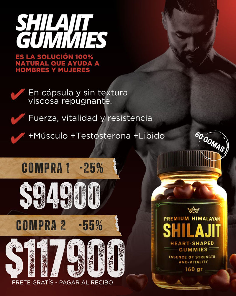 Recupera Tu Vitalidad Con las🔥Gomas Shilajit Premium!🔥+ eBook GRATIS 🎁 exclusivo Guía de la Vitalidad Himalaya
