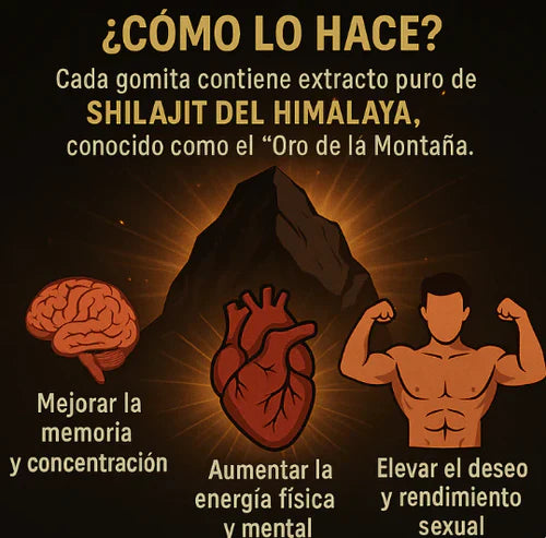 Recupera Tu Vitalidad Con las🔥Gomas Shilajit Premium!🔥+ eBook GRATIS 🎁 exclusivo Guía de la Vitalidad Himalaya