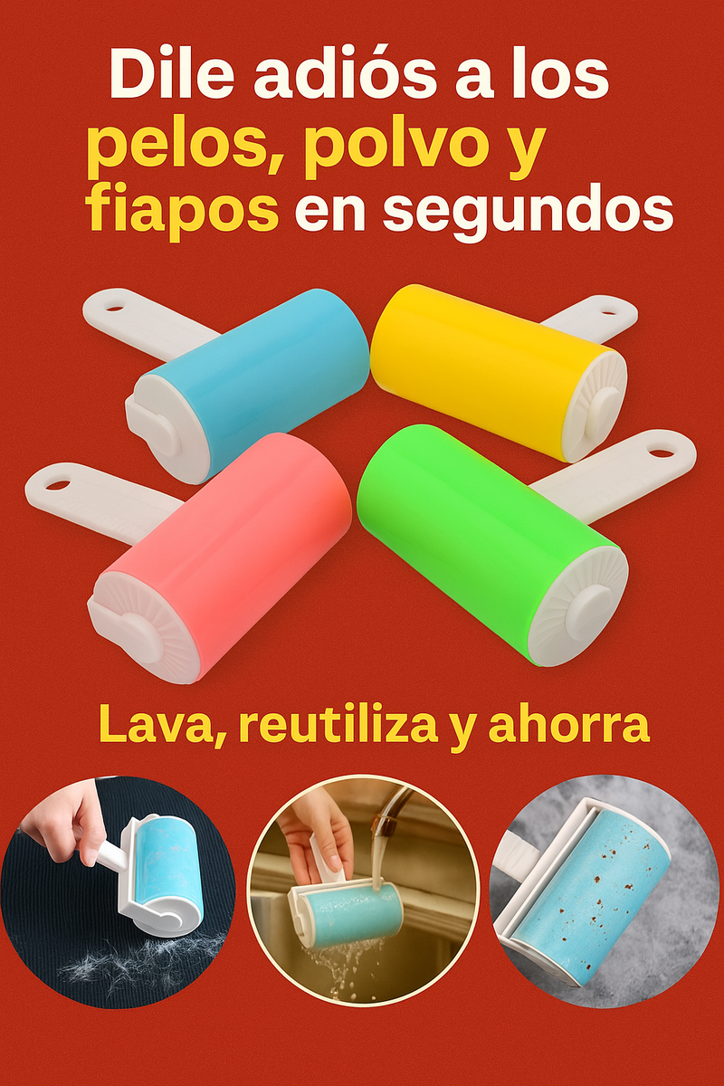 🔥OFERECER kit 2 Rodillos Quita Pelusas Lavable Multiuso