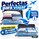 🔥Kit x5 Bolsas al Vacío + Bomba Manual | Ahorra Hasta 80% de Espacio